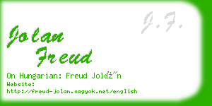 jolan freud business card